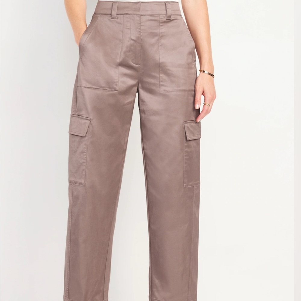 Old Navy Women’s Satin Tan Cargo Pants